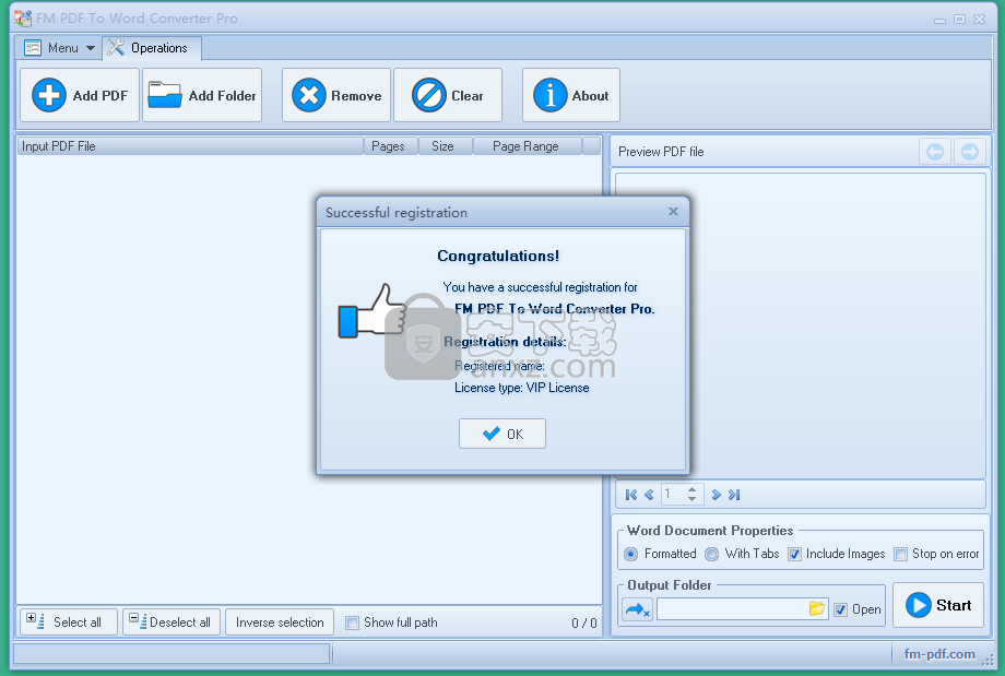 FM PDF To Word Converter Pro(pdf转word转换器)