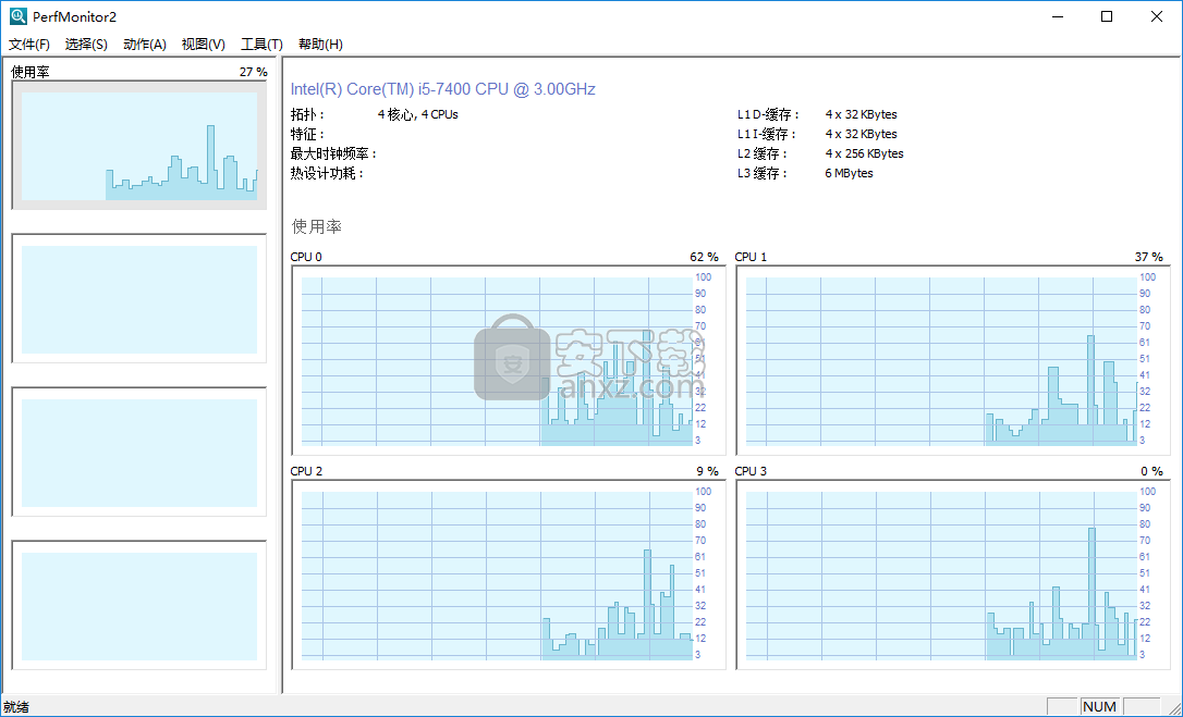 Perfmonitor 2(处理器性能监控工具) 