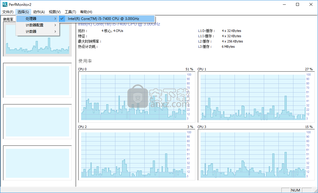 Perfmonitor 2(处理器性能监控工具) 