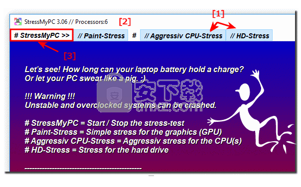 电脑硬件压力测试工具(StressMyPC)