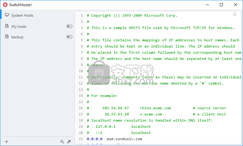 Hosts切换工具(Switchhosts!)