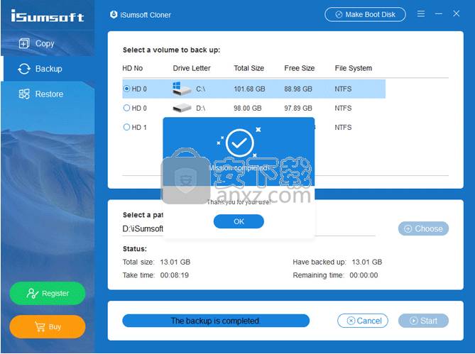 iSumsoft Cloner(系统分区备份软件)