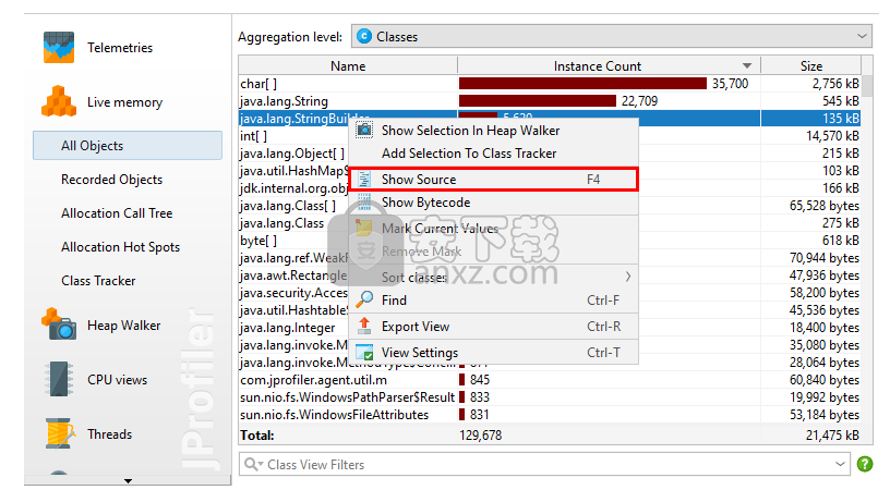 JProfiler(Java剖析工具)