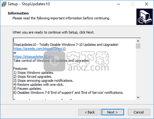 StopUpdates10(win10自动更新关闭工具)