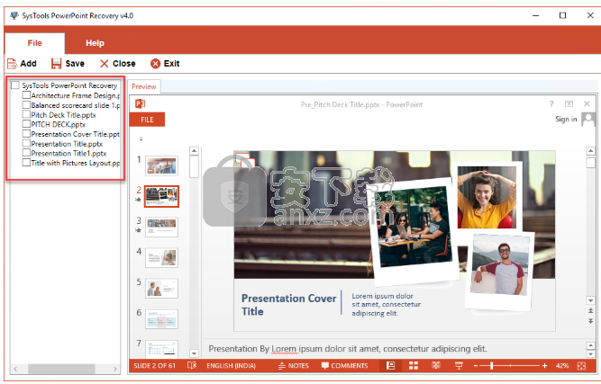 SysTools PowerPoint Recovery(PPTX恢复软件)