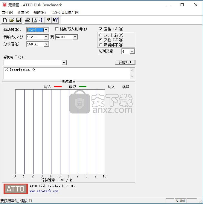 ATTO Disk Benchmark(硬盘测试软件)32位/64位