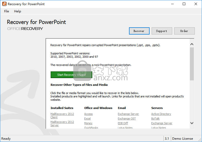 Recovery for PowerPoint(PPT文件恢复工具)