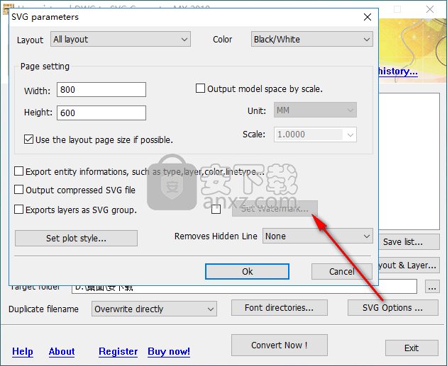 DWG to SVG Converter MX 2018(dwg转svg工具)