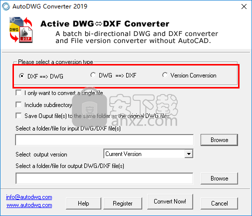 DWG DXF Converter 2019(dwg dxf通用转换器)