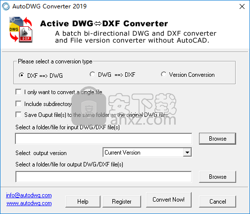 DWG DXF Converter 2019(dwg dxf通用转换器)