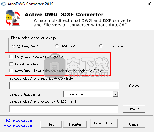 DWG DXF Converter 2019(dwg dxf通用转换器)