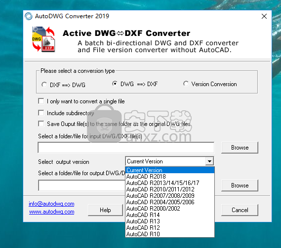DWG DXF Converter 2019(dwg dxf通用转换器)
