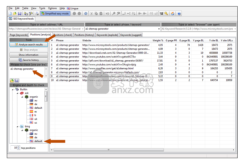 A1 Keyword Research(网站关键词优化软件)