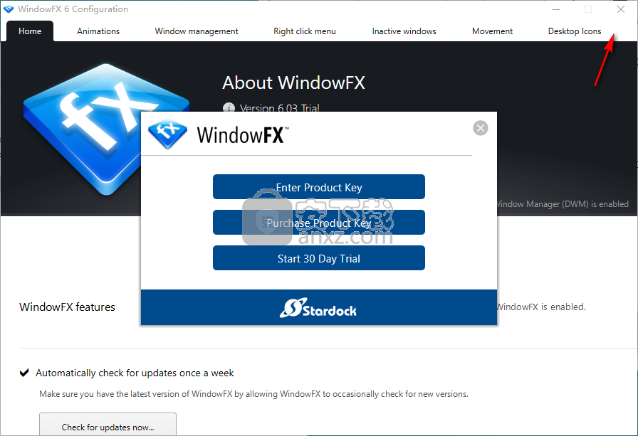 Stardock WindowFX(windows桌面美化工具)