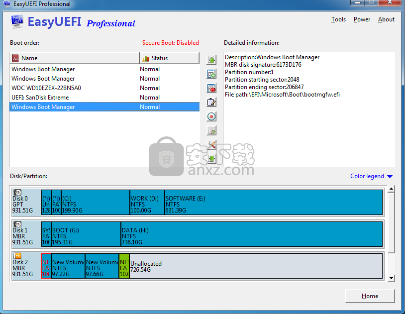 easyuefi(EFI/UEFI启动项管理工具) 