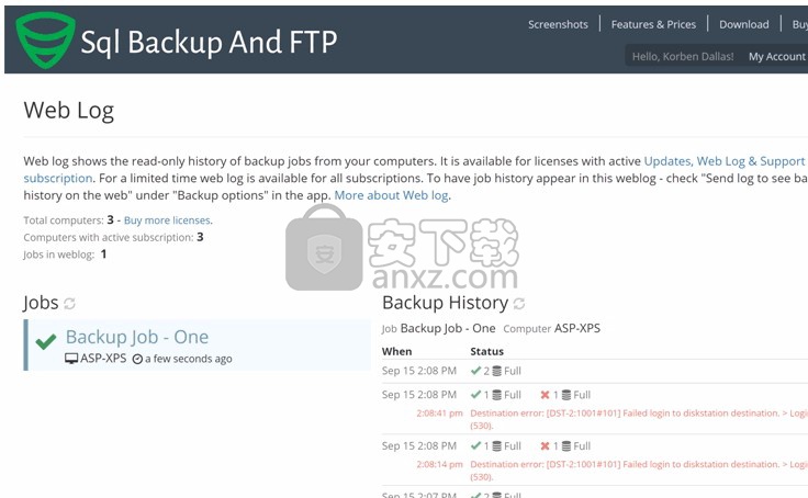 SQLBackupAndFTP(SQL数据库备份软件)