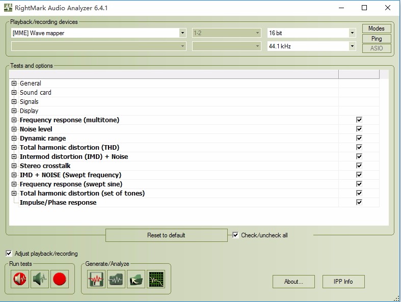 RightMark Audio Analyzer(RMAA声卡检测工具)