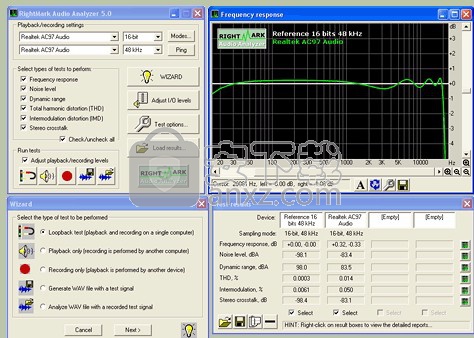 RightMark Audio Analyzer(RMAA声卡检测工具)