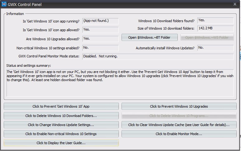 gwx control panel(阻止升级win10软件)