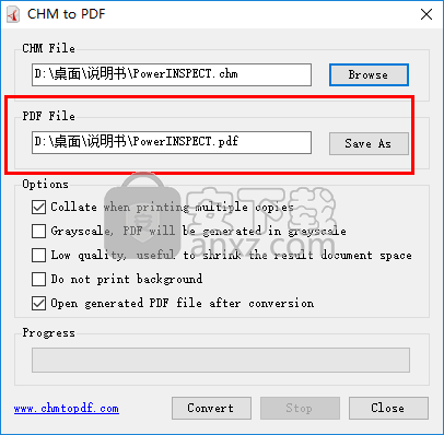 chm转pdf工具(Softany CHM to PDF Converter)