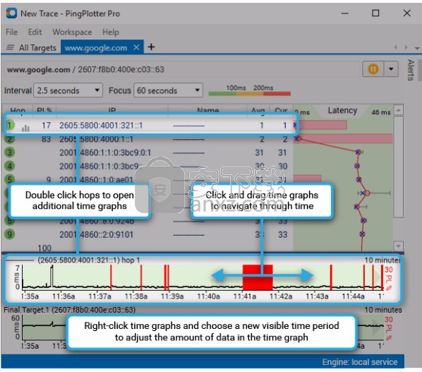 pingplotter pro(路由跟踪软件)