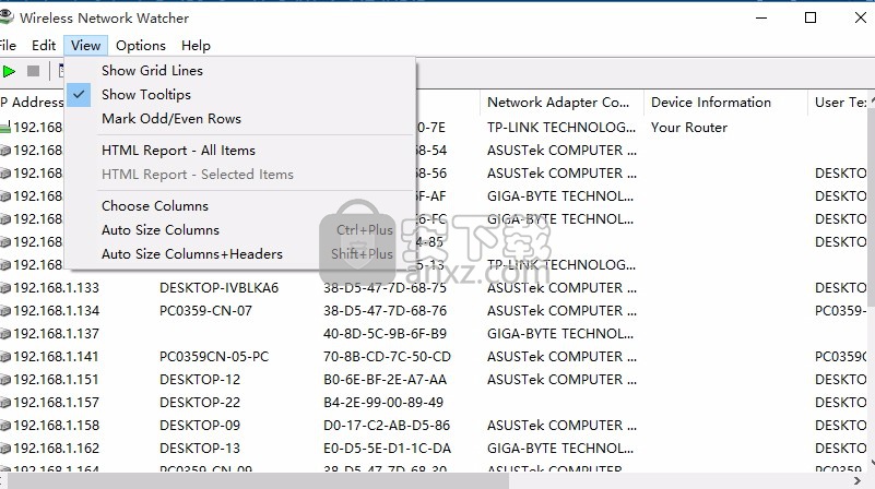 wireless network watcher(无线网络用户查看软件)