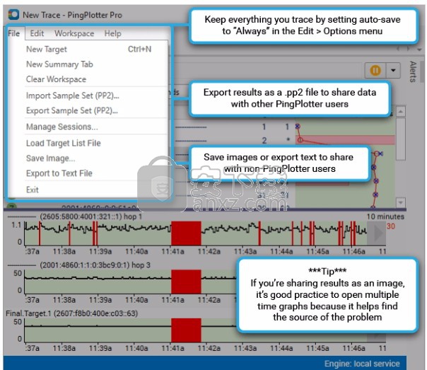 download the new PingPlotter Pro 5.24.3.8913