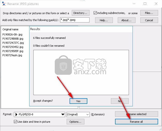 Rename JPEG Pictures(图片批量重命名工具)