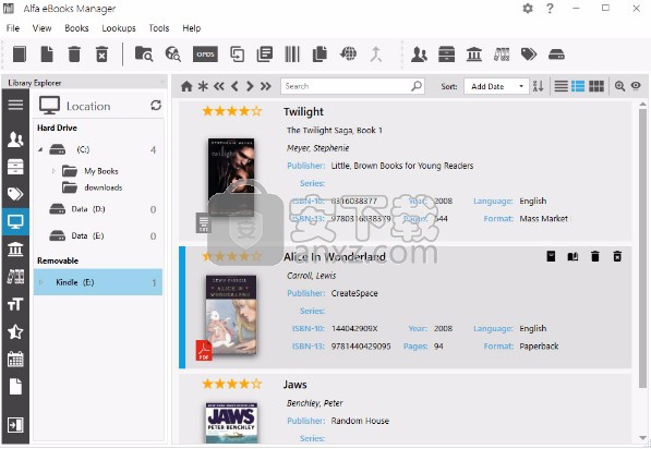 Alfa eBooks Manager(电子书管理工具)