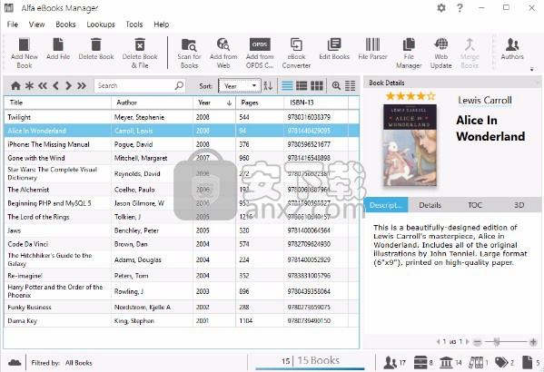 Alfa eBooks Manager(电子书管理工具)