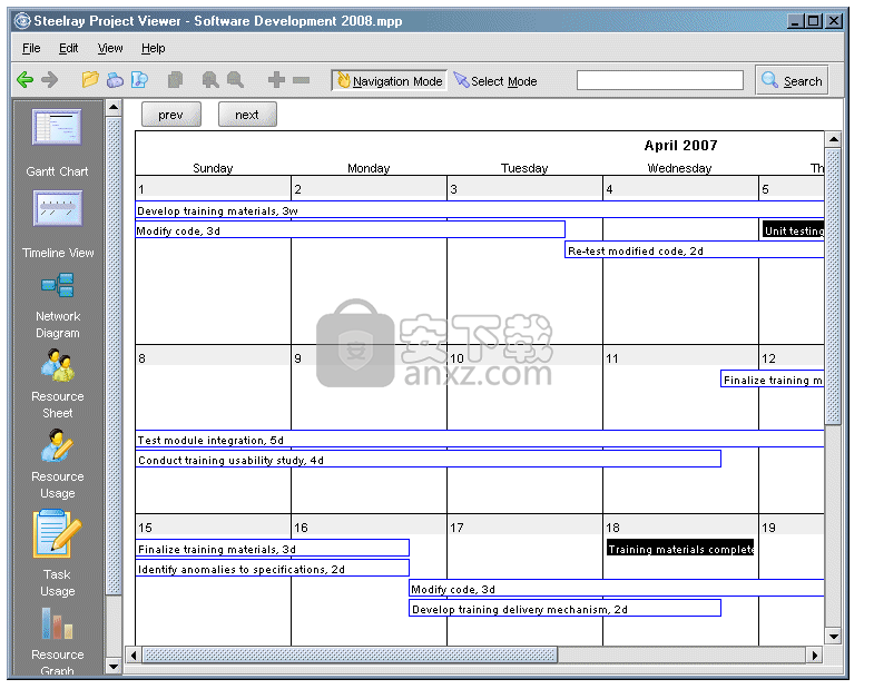 Steelray Project Viewer(mpp文件打开工具)
