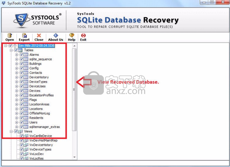 SysTools SQLite Database Recovery