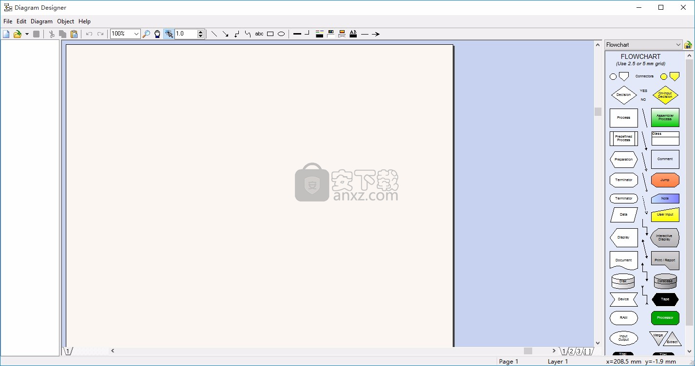 Diagram Designer(用于筹建流程图,图表展览工具)