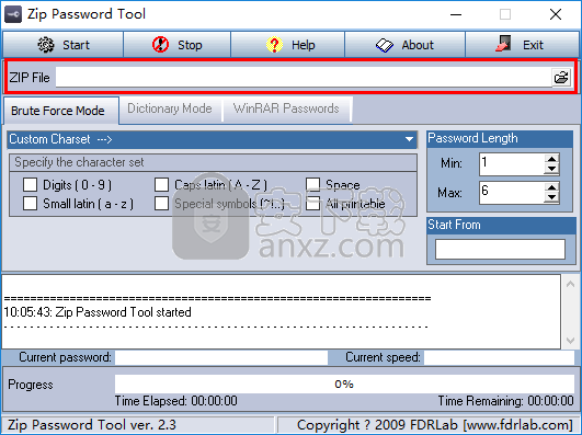 zip password tool(Zip密码暴力工具)