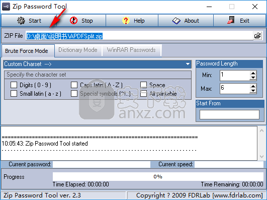 zip password tool(Zip密码暴力工具)