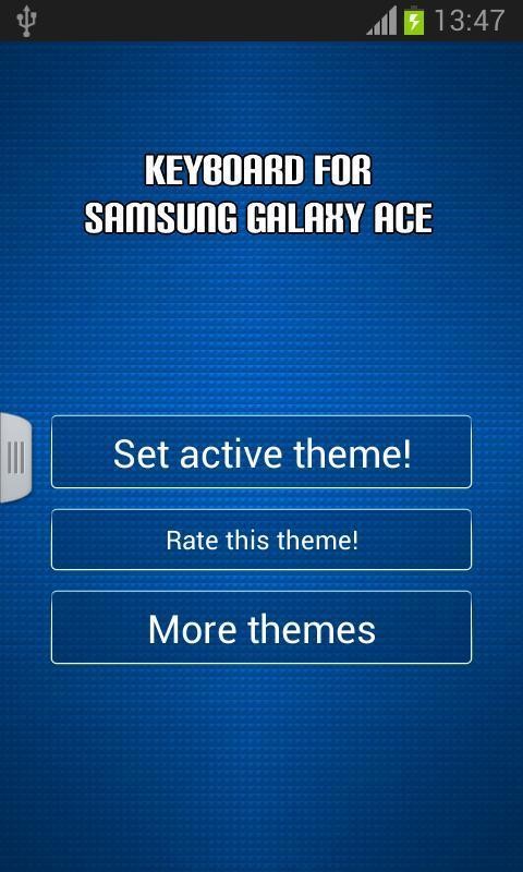 Keyboard for Galaxy Ace(3)