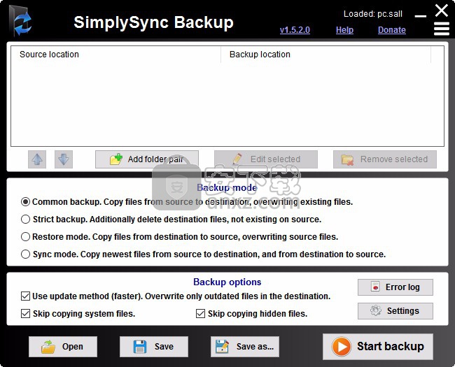 SimplySync Backup