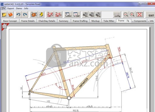 rattleCAD(自行车设计图纸软件)