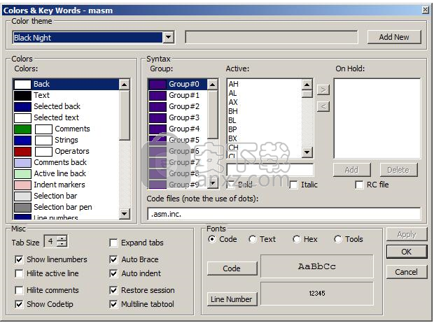 RadASM(WIN32汇编编辑器)