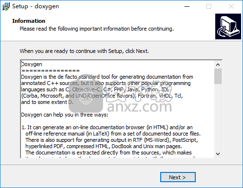 doxygen windows(帮助文档生成器)