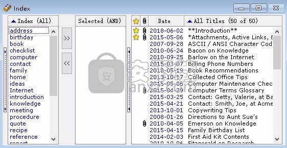 Personal Knowbase(文本处理软件)