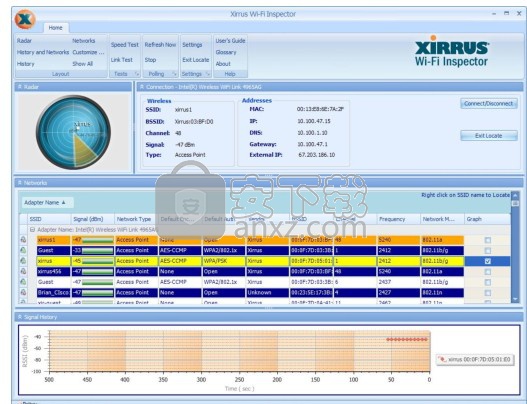 Xirrus Wi-Fi Inspector(无线网络扫描工具)