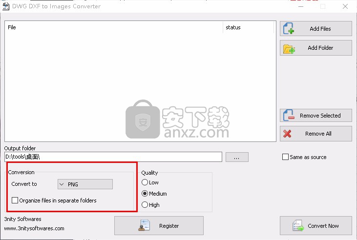 3nity DWG DXF to Images Converter(CAD图纸转图片)