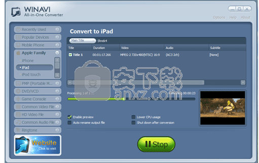 WinAVI Video Converter(视频格式转换工具)