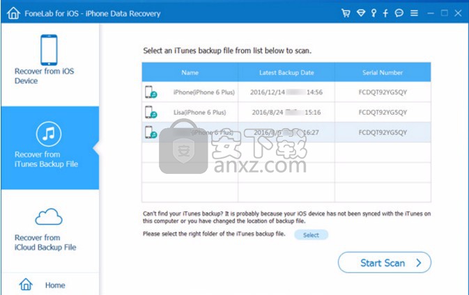 FoneLab iPhone Data Recovery(苹果手机数据恢复软件)