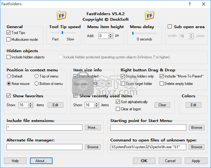 文件快速浏览工具(FastFolders)