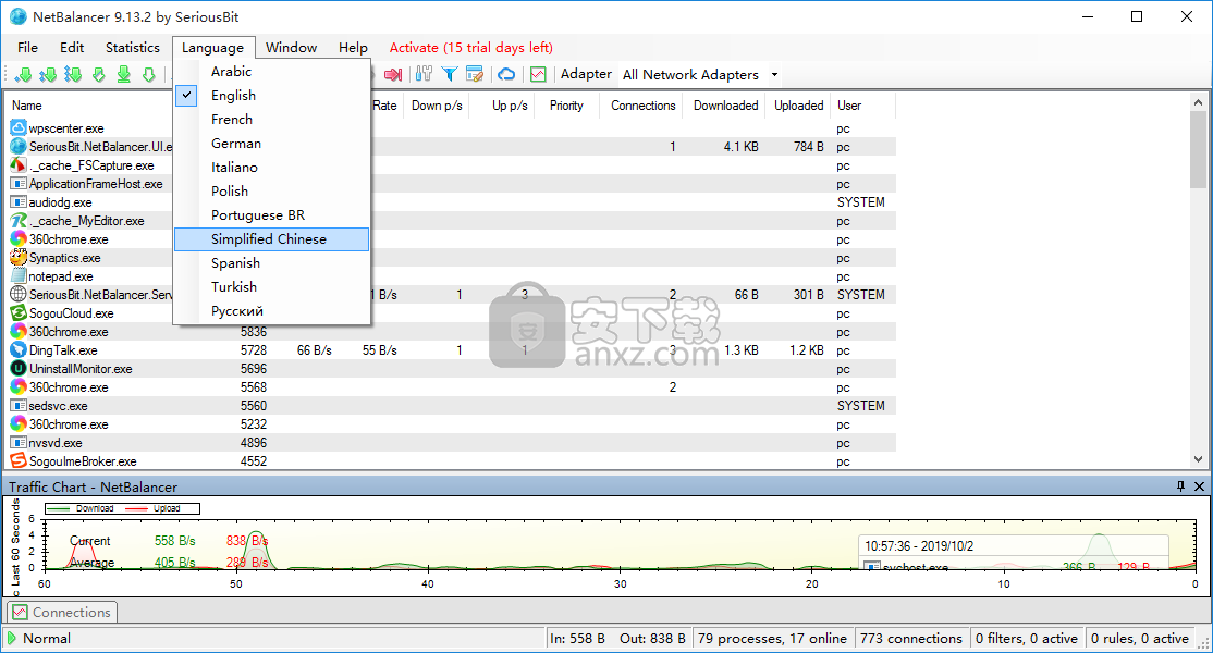 NetBalancer(流量监控)