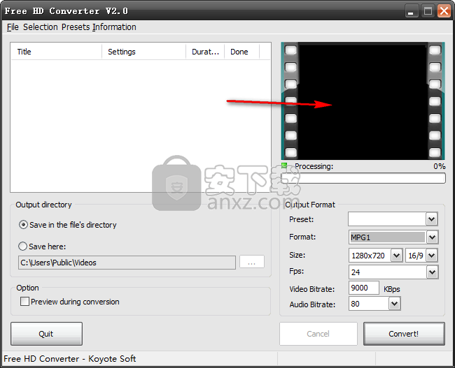 Free HD Converter(MTS格式转换器)