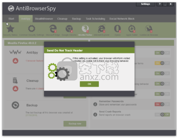 Abelssoft AntiBrowserSpy(反间谍软件)