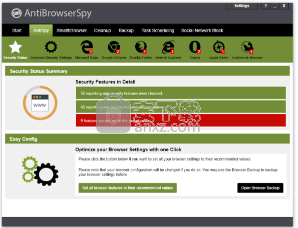 Abelssoft AntiBrowserSpy(反间谍软件)